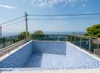 Vila 200 m2 v Šušanji, Bar s bazénem, garáží a panoramatickým výhledem na moře