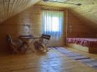Dřevěný dům 140m2 1+1 se saunou na prodej v Zhablyaku s nádherným panoramatickým výhledem