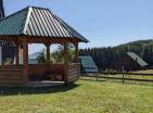 Shtepi druri 140m2 1+1 me sauna ne shitje Ne Zhablyak me pamje te mrekullueshme panoramike