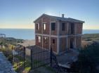 Земљиште и кућа у изградњи у Загору, Котор, са запањујућим погледом на море
