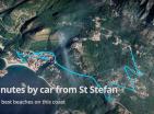 Exkluzivní pozemky v Blizikuce 5 minut od nejlepší pláže Sveti Stefan