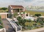 Exkluzív villa 264 m2 Lustica Bay medencével és kilátással az Adriai-tengerre