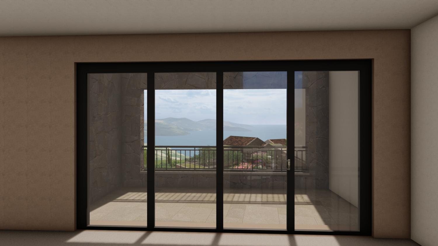 Луксозен апартамент с изглед към морето 104 м2 в залива Лустика с елитен голф достъп