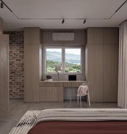 Nuevo estudio de 45 m2 con vistas al mar en Becici con terraza