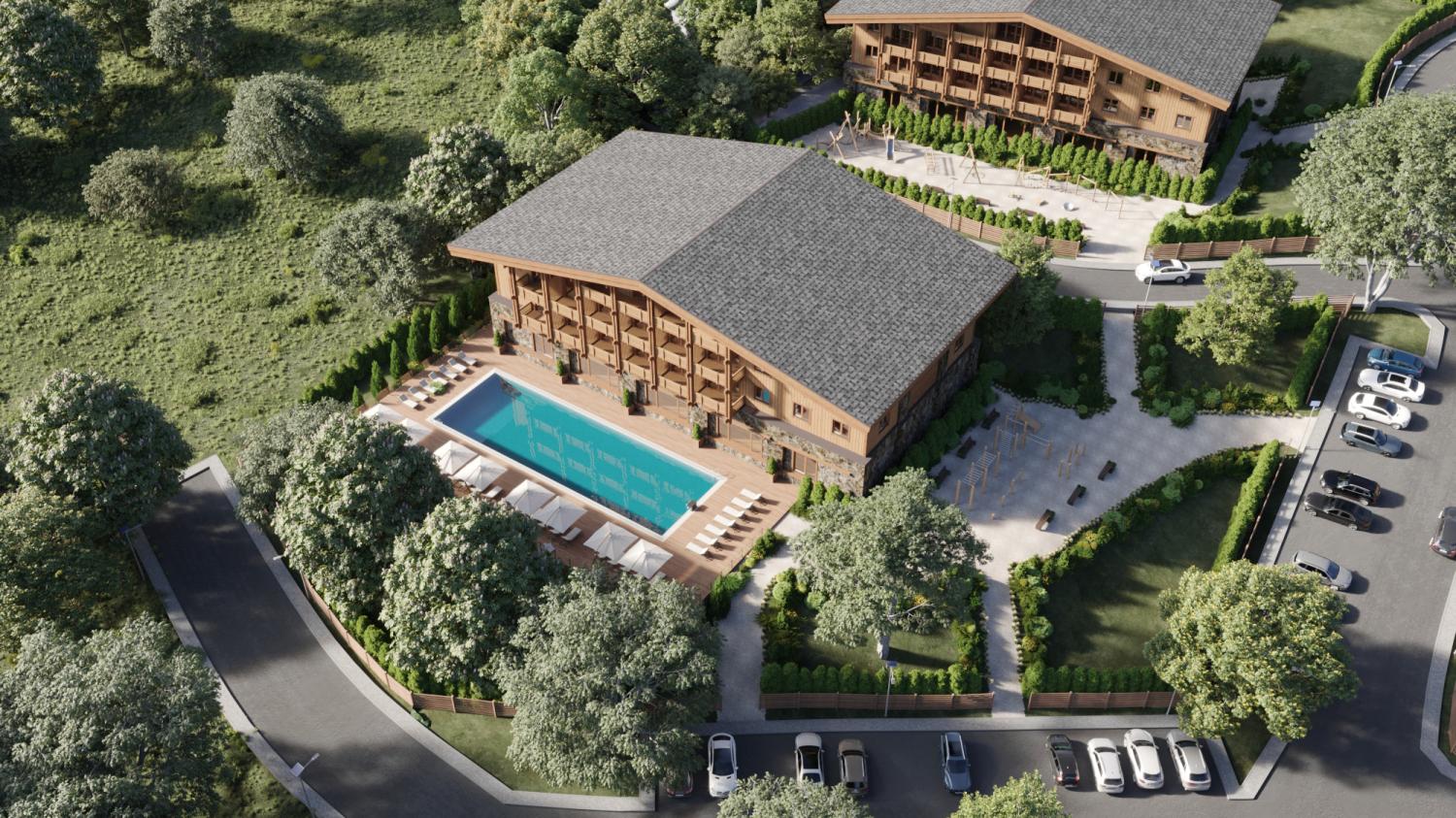 Terrain de montagne de 8700 m2 à Žabljak pour la construction dun hôtel de luxe